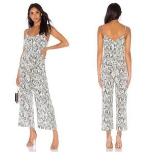 L’AGENCE Jackie Silk Snakeskin Camisole Jumpsuit Size 2 NWT